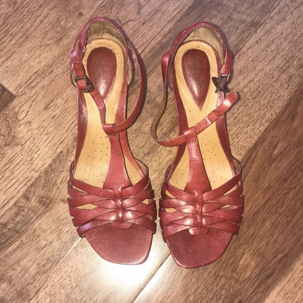 Red Clark’s Sandals